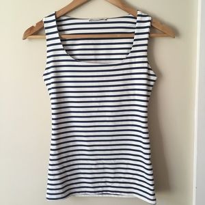 Zara scoop neck striped tank